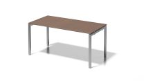 BISLEY Cito Schreibtisch BxTxH 1600x800x650-850 mm, Dekor nußbaum, Gestell silber, DUH1608WN355