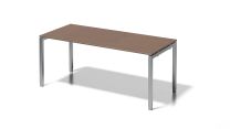 BISLEY Cito Schreibtisch BxTxH 1800x800x650-850 mm, Dekor nußbaum, Gestell silber, DUH1808WN355