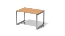 BISLEY Cito Scheibtisch BxTxH 1200x800x740 mm, Dekor buche, Gestell silber, DOF1208BC355