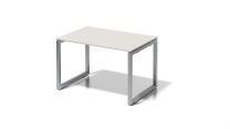 BISLEY Cito Scheibtisch BxTxH 1200x800x740 mm, Dekor grauweiß, Gestell silber, DOF1208GW355