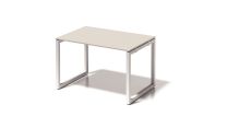 BISLEY Cito Scheibtisch BxTxH 1200x800x740 mm, Dekor grauweiß, Gestell verkehrsweiß, DOF1208GW396