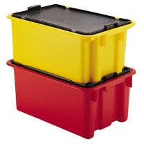 Deckel, schwarz, für Drehstapelbehälter LxBxH 600x400x250 mm (E 860 860-864), VE 5 Stück