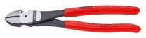 KNIPEX Kraft-Seitenschneider mit PVC-Griffhüllen, Kopf poliert 180 mm