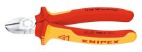 KNIPEX Seitenschneider mit 2k-Griffhüllen VDE-isoliert, Kopf verchromt 160 mm