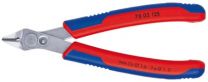 KNIPEX Elektr.-Super-Knips INOX mit 2K-Griffhüllen 125 mm