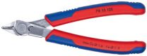 KNIPEX Elektr.-Super-Knips INOX mit Drahtklemme u. 2K-Griffhüllen 125 mm