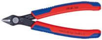 KNIPEX Elektr.-Super-Knips, brüniert, mit 2K-Griffhüllen 125 mm