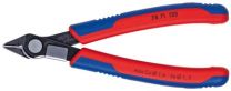 KNIPEX Elektr.-Super-Knips, brüniert, mit Drahtklemme 2K-Griffhüllen 125 mm