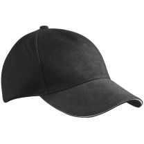 Daiber 5 Panel Sandwich Cap, black white