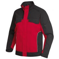 FHB Bundjacke Twill300 rot-schwarz Gr.44/46 S 