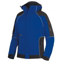 FHB Softshell-Jacke "Walter" royal-schwarz - Größen: XS - XXXL