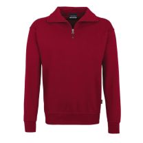 HAKRO Zip-Sweat-Shirt, weinrot, Gr. M 