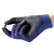 ANSELL 12 Paar Montage-Handschuh HyFlex 11-618,blau/schwarz, Gr. 7-11