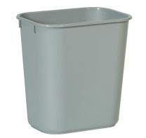 Papierkorb, PE, Volumen 39 l, BxTxH 387x279x508 mm, grau