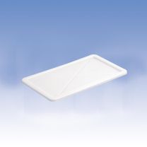 Deckel zu eckigen Behältern LxB 525x455 mm, Farbe grau, VE 2 Stück