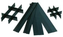Unterteiler, für Schwerlast-Euronormbehälter, Stärke 10 mm, LxH 1150x120 mm, Farbe schwarz, VE 10 Stück
