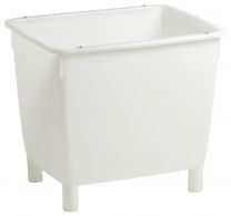Kunststoff-Großbehälter, PE, ohne Spundloch, mit 4 Füßen, Volumen 210 l, LxBxH außen/innen 790x605x680/720x530x570 mm