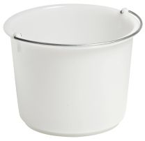 Eimer, HDPE natur, Stahlbügel, Volumen 30 l, Durchm.xHöhe 380x420 mm, VE 2 Stück