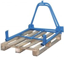VARIOfit Palettenaufsatz, Höhe 1000 mm, für Paletten 800x1200 mm, Auflast 1500 kg, zur nachträglichen Montage, mit Klemmvorrichtung, pa-080.301