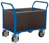 Cordes Schwerlast-Vierwandwagen, Ladefläche LxB 1200x800mm, Außenmaße LxBxH 1395x800x1015 mm, Traglast 1000 kg, sw-800.465