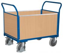 Cordes Vierwandwagen mit Holzwänden, Ladefläche LxB 850x500 mm, Außenmaße LxBxH 1040x500x975 mm, Traglast 400 kg, sw-500.400