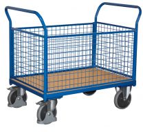 VARIOfit Vierwandwagen mit Gitterwänden, Ladefläche LxB 850x500 mm, Außenmaße LxBxH 1040x500x975 mm, Traglast 400 kg, sw-500.401