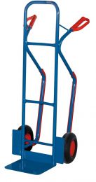 VARIOfit Kufenkarre, Schaufel-BxT 320x250 mm, BxTxH 570x543x1305 mm, Traglast 250 kg, Luftbereifung, sk-710.005