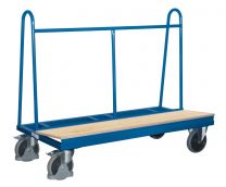 Cordes Plattenwagen, schräggestellte Ladefläche LxB 1500x370 mm, Außenmaße LxBxH 1500x680x1200 mm, Traglast 500 kg, pl-150.010