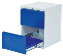 Unterbauauszugschrank mit 2 Schubladen 200 mm, abschließbar, BxTxH 380x400x500 mm