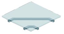 Passende Arbeitsplatte für die Tisch-zu-Tisch-Verbindung aus Buche-Multiplex, BxTxH 750x750x25 mm