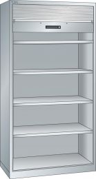 Lista Rollladenschrank, BxTxH 1000x580x1950 mm, 4 Verstellböden, RAL 7035, Rolllade grau, 58.401.020