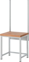 Befestigungssatz mit Stützenpaar zu Werkänke-/tische, für Tischbreite 750 mm, RAL 7035