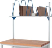 Kartonagenmagazin mit 5 Steckbügel für B 1000 mm, T 600 mm, max. Belastung 30 kg, RAL 5010