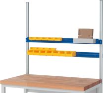 Halteschiene für Sichtlagerkästen, B 750 mm, max. Belastung 30 kg, RAL 5010