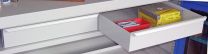 Set bestehend aus 2 Schubladen 75 mm, inkl. Führungsschienen, für Werkzeugschrank BxT 1000x500 mm, RAL 7035, 2 Stück