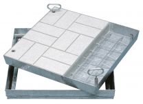 Zarges Schachtabdeckung Stahl verzinkt (47039) Schachtmaß 1000 x 1000  mm
