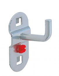 Werkzeughalter mit senkrechtem Hakenende, Durchm. 6 mm, Länge 125 mm, ähnlich RAL 9006 aluminium