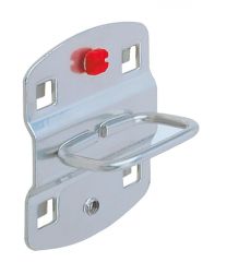 Zangenhalter, Tiefe 20 mm, Breite 55 mm, ähnlich RAL 9006 aluminium