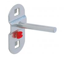 Werkzeughalter einfach, mit geradem Dorn, Durchm. 6 mm, Länge 100 mm, ähnlich RAL 9006 aluminium