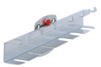 Schraubendreherhalter 12 Teile, BxTxH 390x30x40 mm, ähnlich RAL 9006 aluminium
