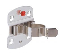 Werkzeugklemme einfach, große Grundplatte, Durchm. 28 mm, ähnlich RAL 9006 aluminium