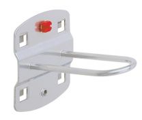 Rundhalter, LxB 65x25 mm, ähnlich RAL 9006 aluminium