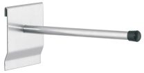 Universalhalter rund, Traglast 10 kg, Länge 300 mm, Durchm. 12 mm, ähnlich RAL 9006 aluminium