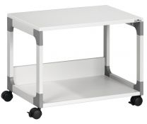 Multifunktionswagen, BxTxH 600x440x480 mm, 2 Böden, lichtgrau