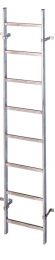 Zarges Schachtleiter Edelstahl V4A, LW = 400 mm (47354) 7 Sprossen Leiterlänge ca. 1,96 m
