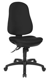 Bürodrehstuhl - Sitz-BxTxH 460x460x420-550 mm - Lehnenh. 520 mm - Synchronmech. - Bandscheibensitz - schwarz / royalblau / bordeaux
