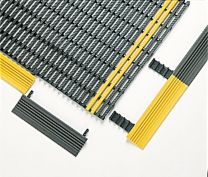 Industriematte - Rollenware schwarz/gelb - Breite 600 mm bis 1200 mm- Länge 10 m 