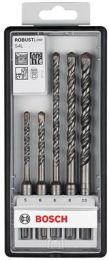 BOSCH Hammerbohrer-Satz mit SDS-plus-Aufnahmeschaft "plus-5" 5tlg. in stabiler Kunststoffkassette 6, 6, 8, 8, 10 x 100 mm