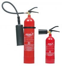 CO2-Feuerlöscher, 2 kg Vol., Dauerdruck, 2 LE,Gewicht 6,7 kg, inkl. Halter und Zulassungsschein