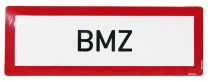 Hinweisschild, Brandschutzkennzeichnung, BMZ (Brandmelderzentrale), Alu, 297x105 mm